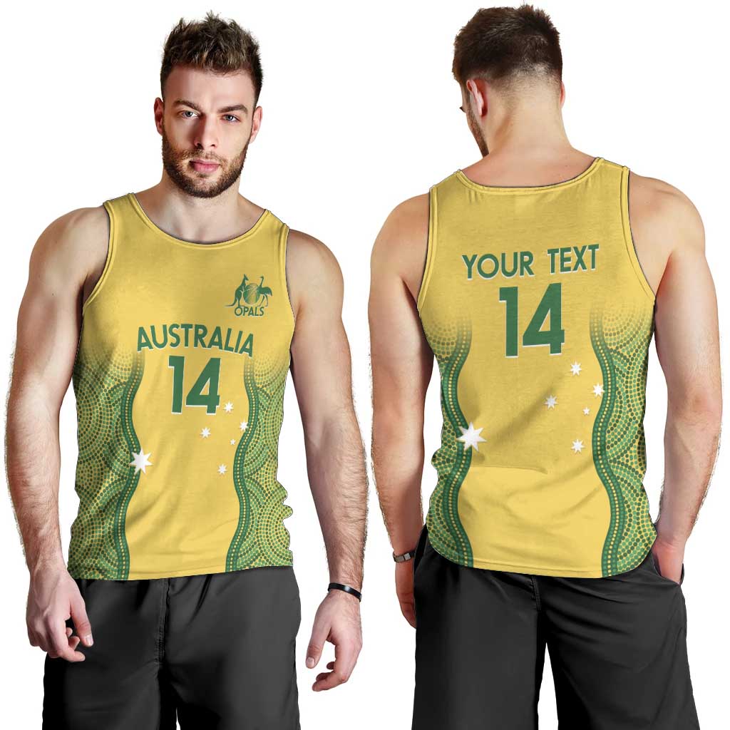 Custom Australia Opals Men Tank Top Indigenous Art