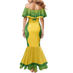 Custom Australia Opals Mermaid Dress Indigenous Art