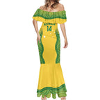 Custom Australia Opals Mermaid Dress Indigenous Art
