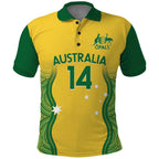 Custom Australia Opals Polo Shirt Indigenous Art