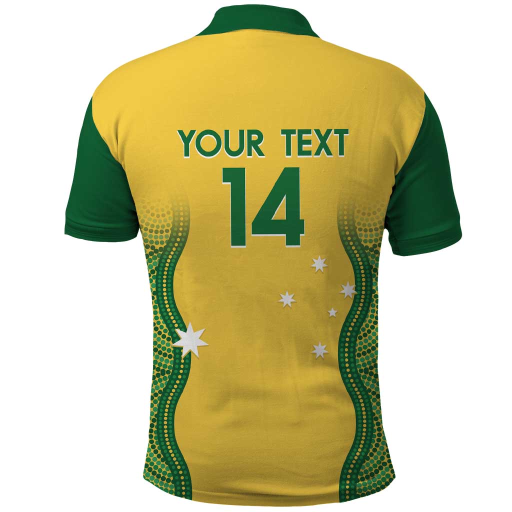 Custom Australia Opals Polo Shirt Indigenous Art