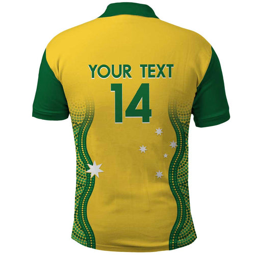 Custom Australia Opals Polo Shirt Indigenous Art