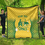 Custom Australia Opals Quilt Indigenous Art