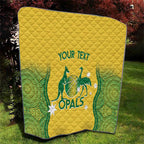 Custom Australia Opals Quilt Indigenous Art