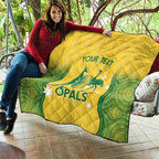 Custom Australia Opals Quilt Indigenous Art