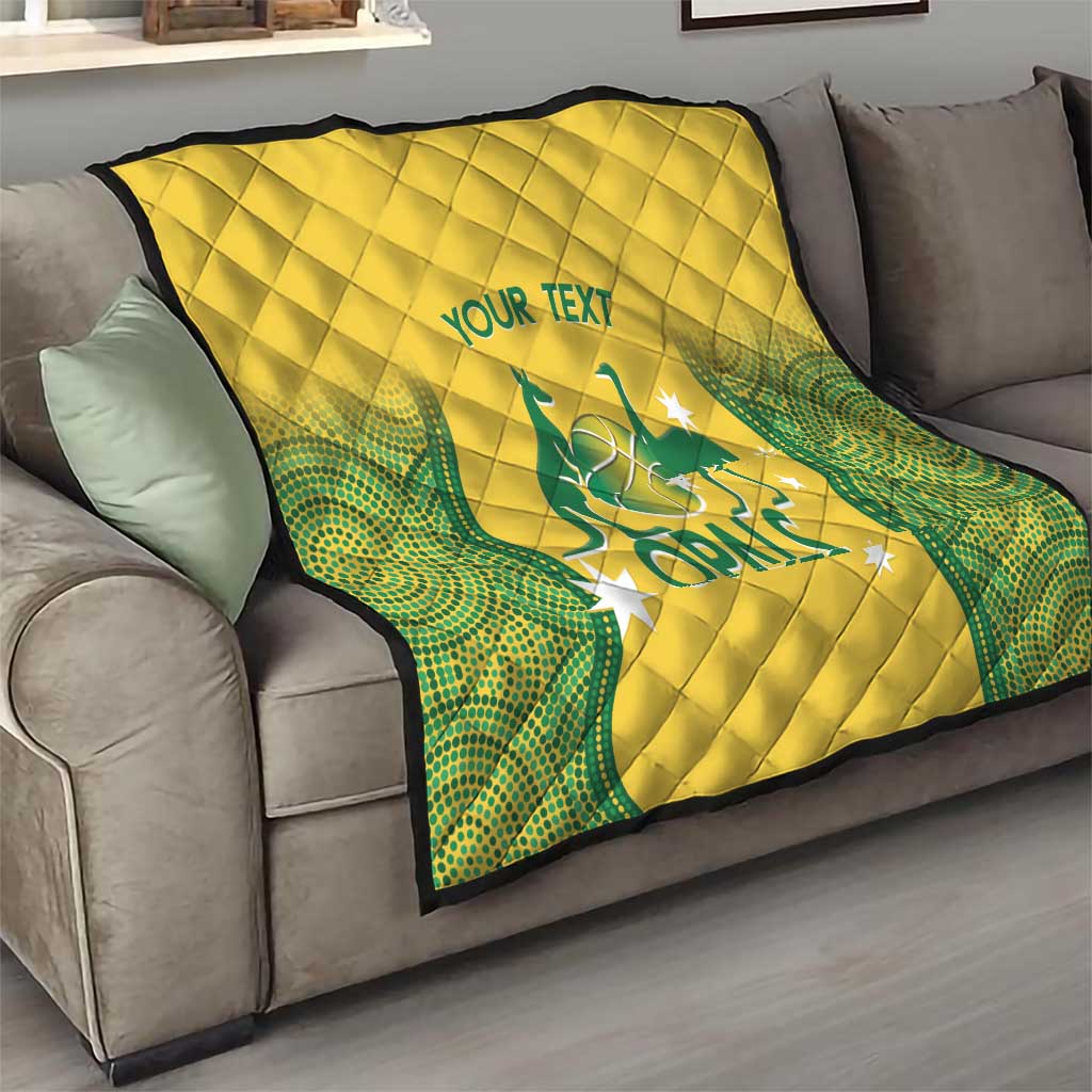 Custom Australia Opals Quilt Indigenous Art