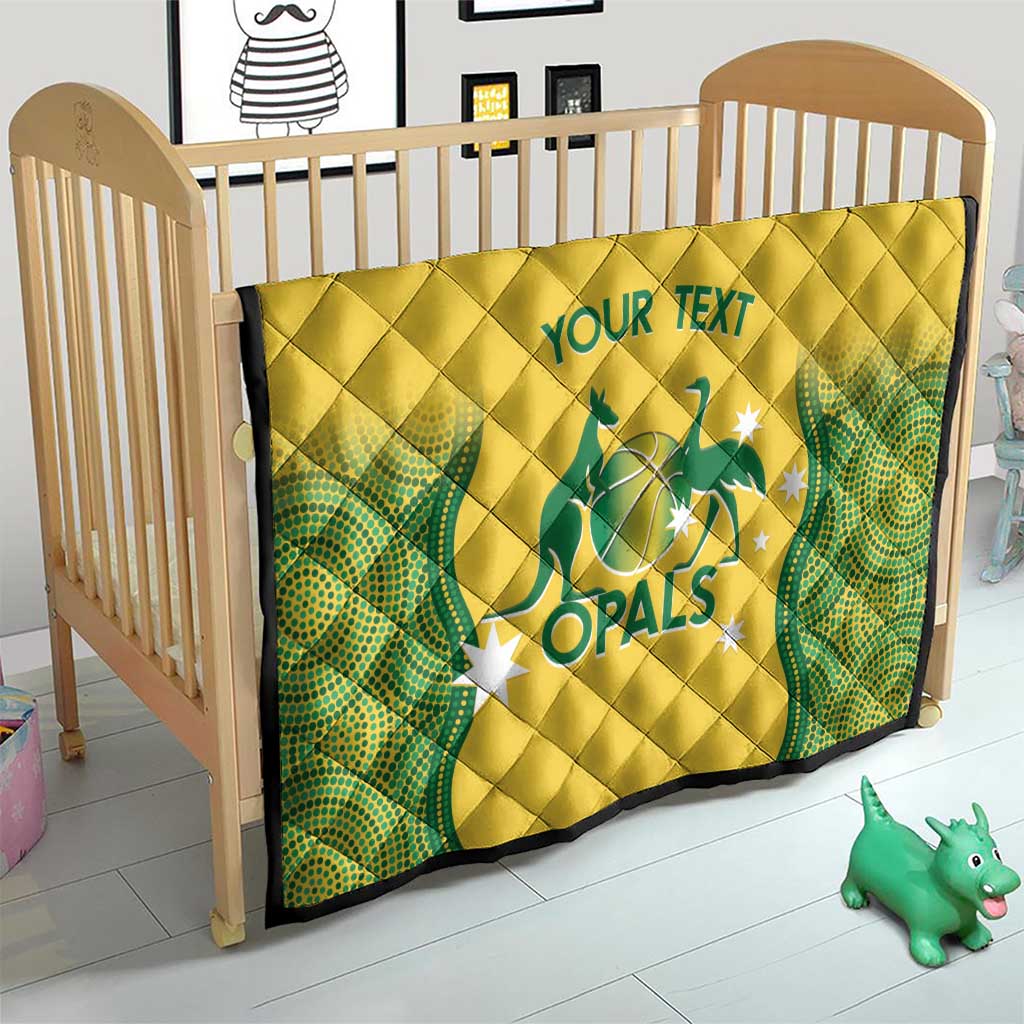 Custom Australia Opals Quilt Indigenous Art
