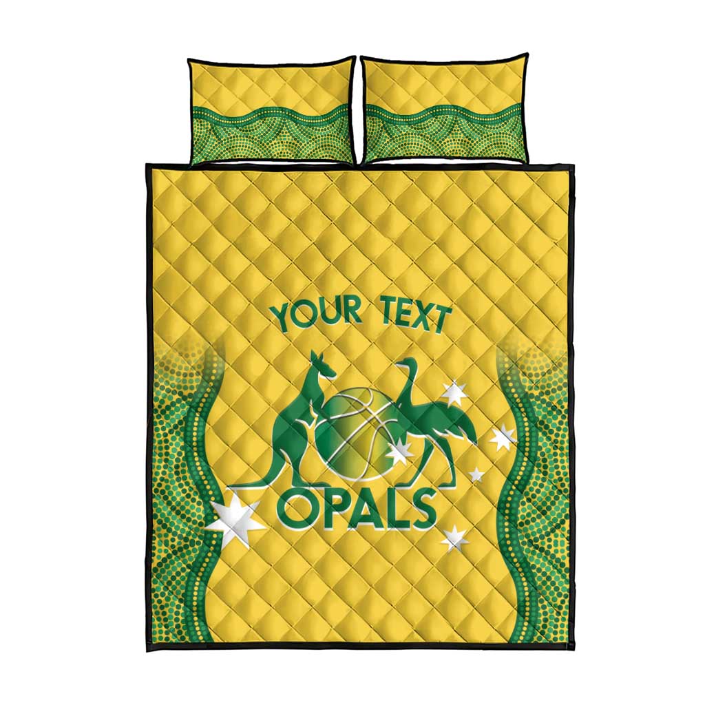 Custom Australia Opals Quilt Bed Set Indigenous Art