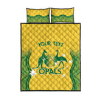 Custom Australia Opals Quilt Bed Set Indigenous Art