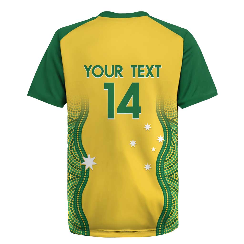 Custom Australia Opals Rugby Jersey Indigenous Art