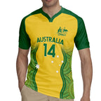Custom Australia Opals Rugby Jersey Indigenous Art