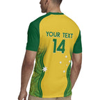 Custom Australia Opals Rugby Jersey Indigenous Art