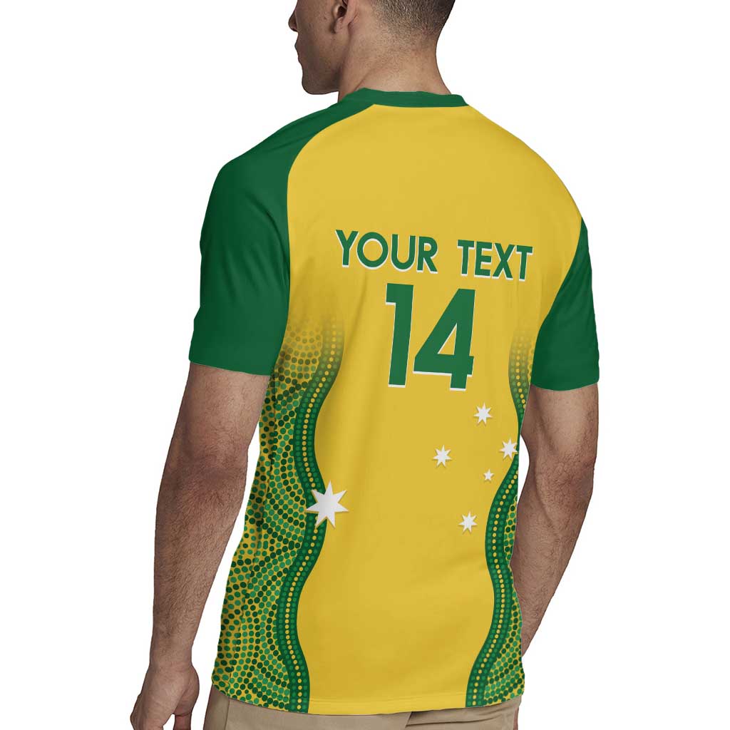 Custom Australia Opals Rugby Jersey Indigenous Art