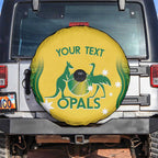 Custom Australia Opals Spare Tire Cover Indigenous Art