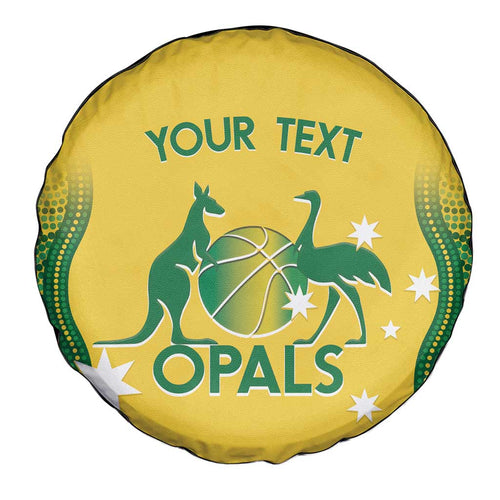 Custom Australia Opals Spare Tire Cover Indigenous Art