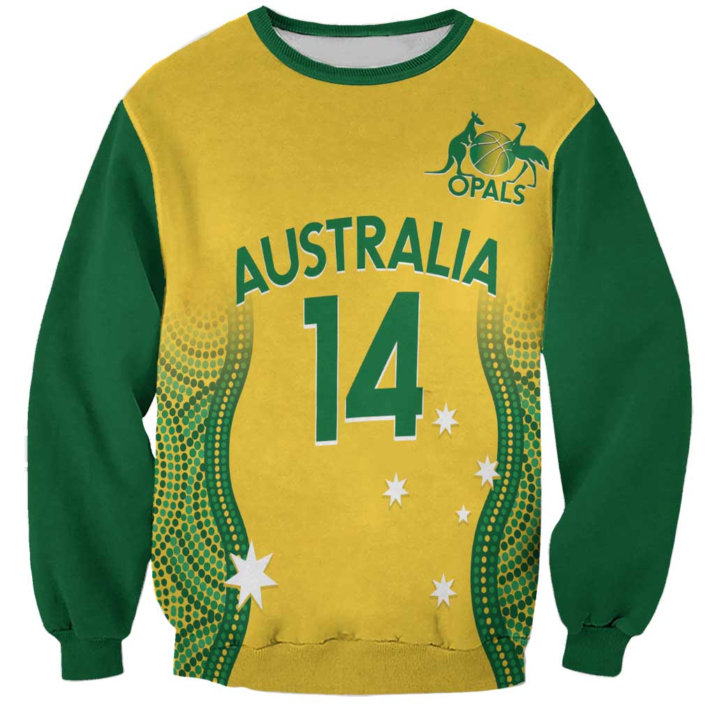 Custom Australia Opals Sweatshirt Indigenous Art