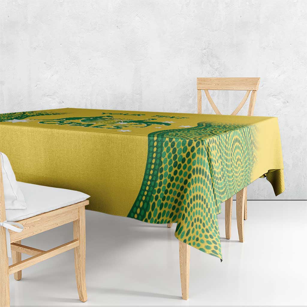 Custom Australia Opals Tablecloth Indigenous Art