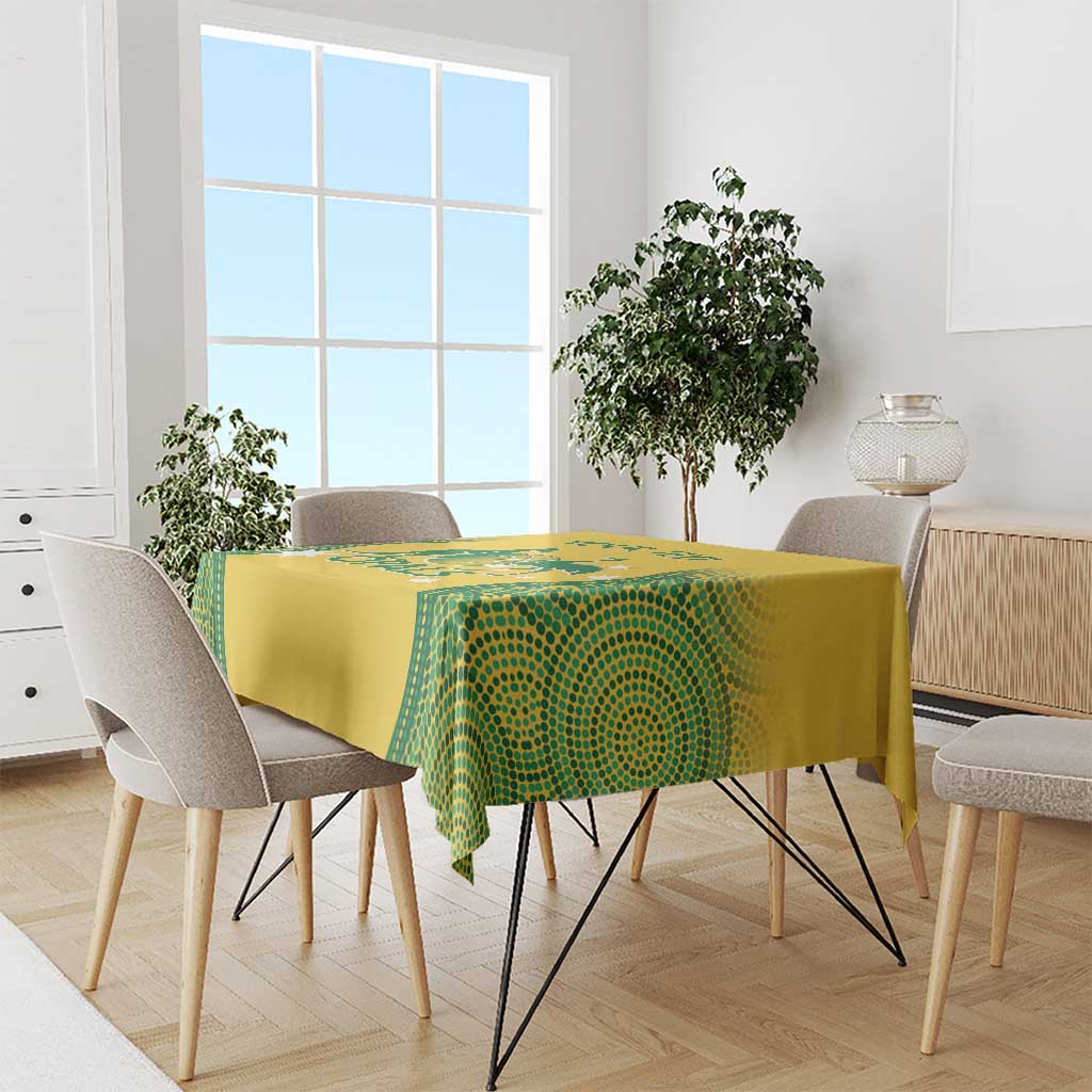 Custom Australia Opals Tablecloth Indigenous Art