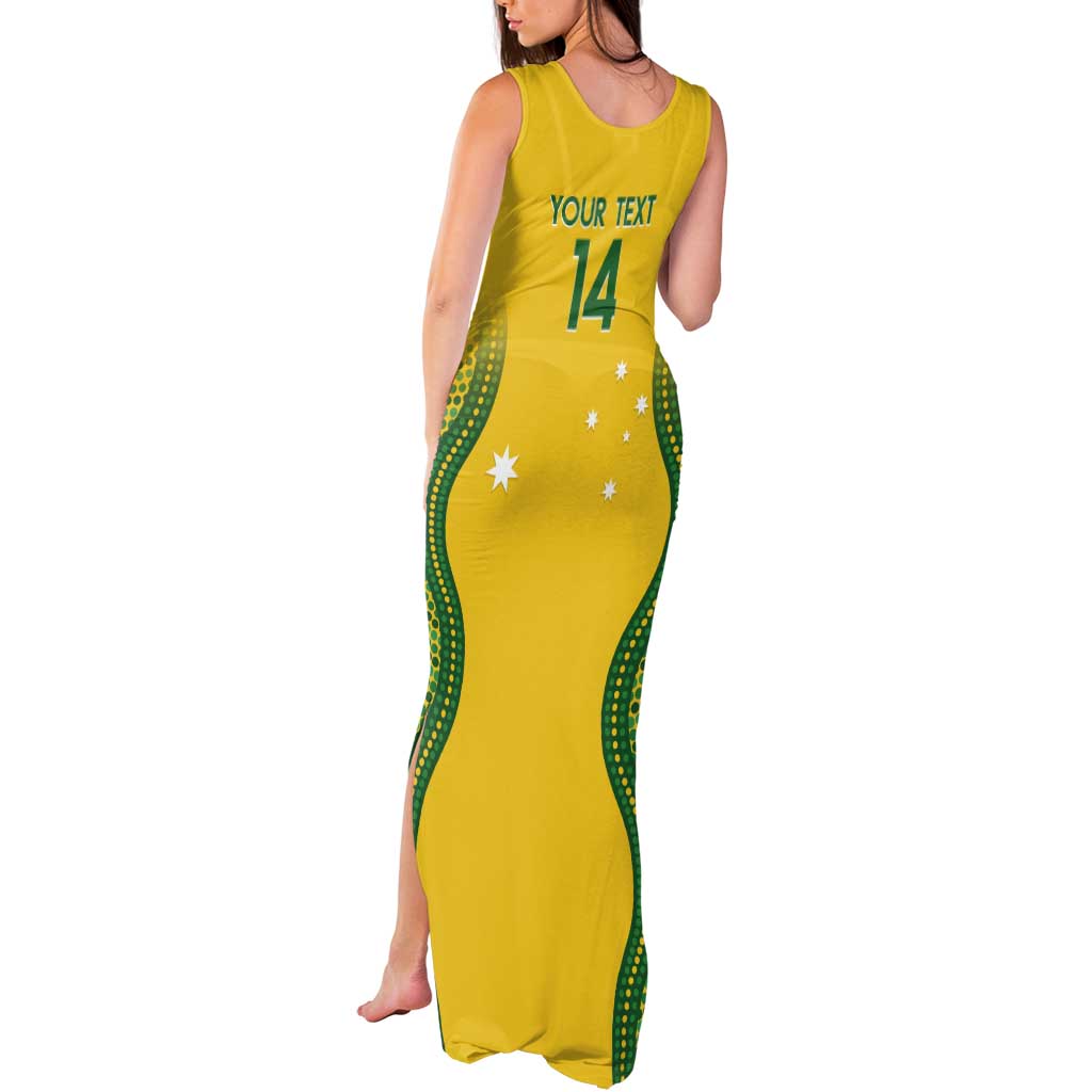 Custom Australia Opals Tank Maxi Dress Indigenous Art