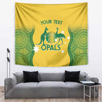 Custom Australia Opals Tapestry Indigenous Art