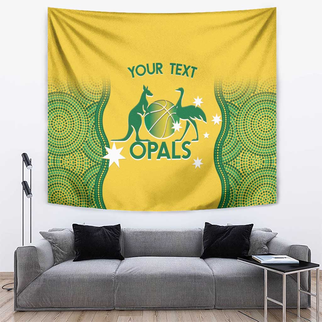 Custom Australia Opals Tapestry Indigenous Art