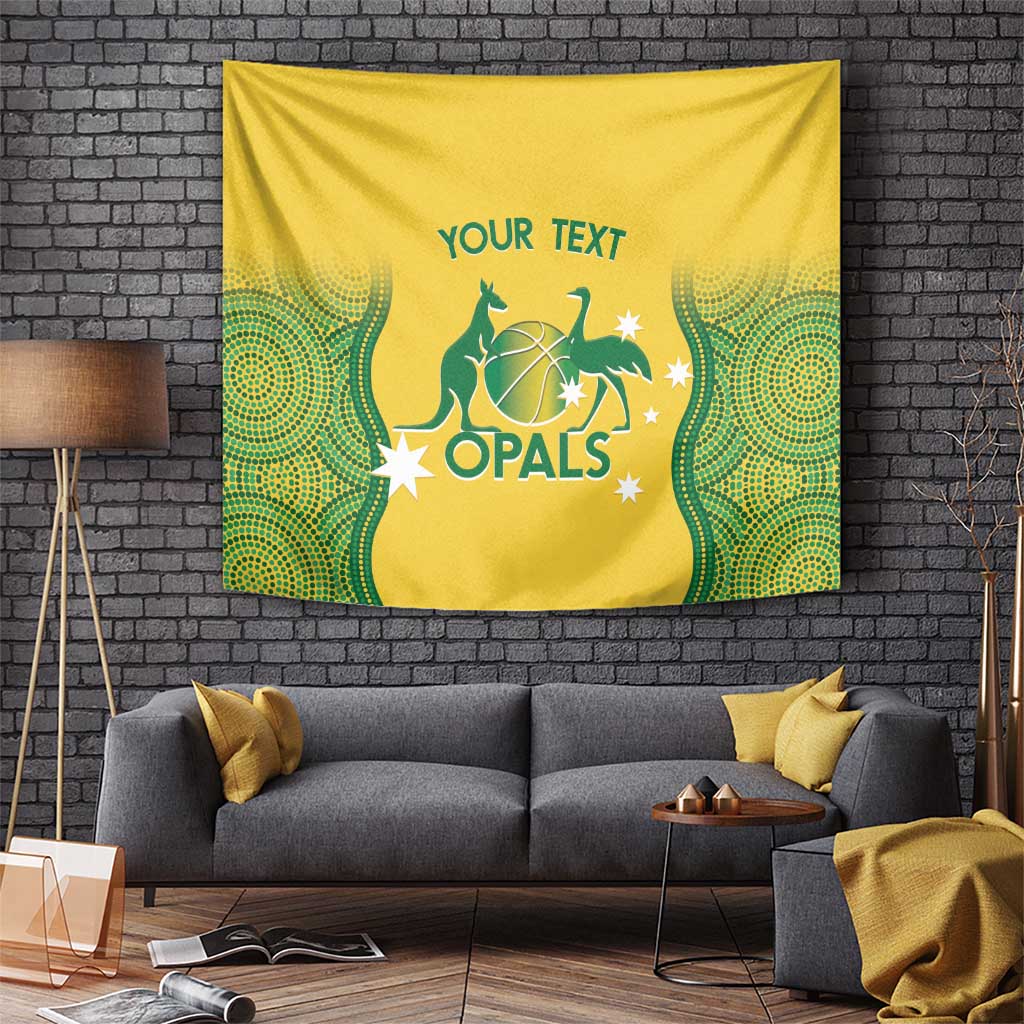 Custom Australia Opals Tapestry Indigenous Art