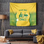 Custom Australia Opals Tapestry Indigenous Art