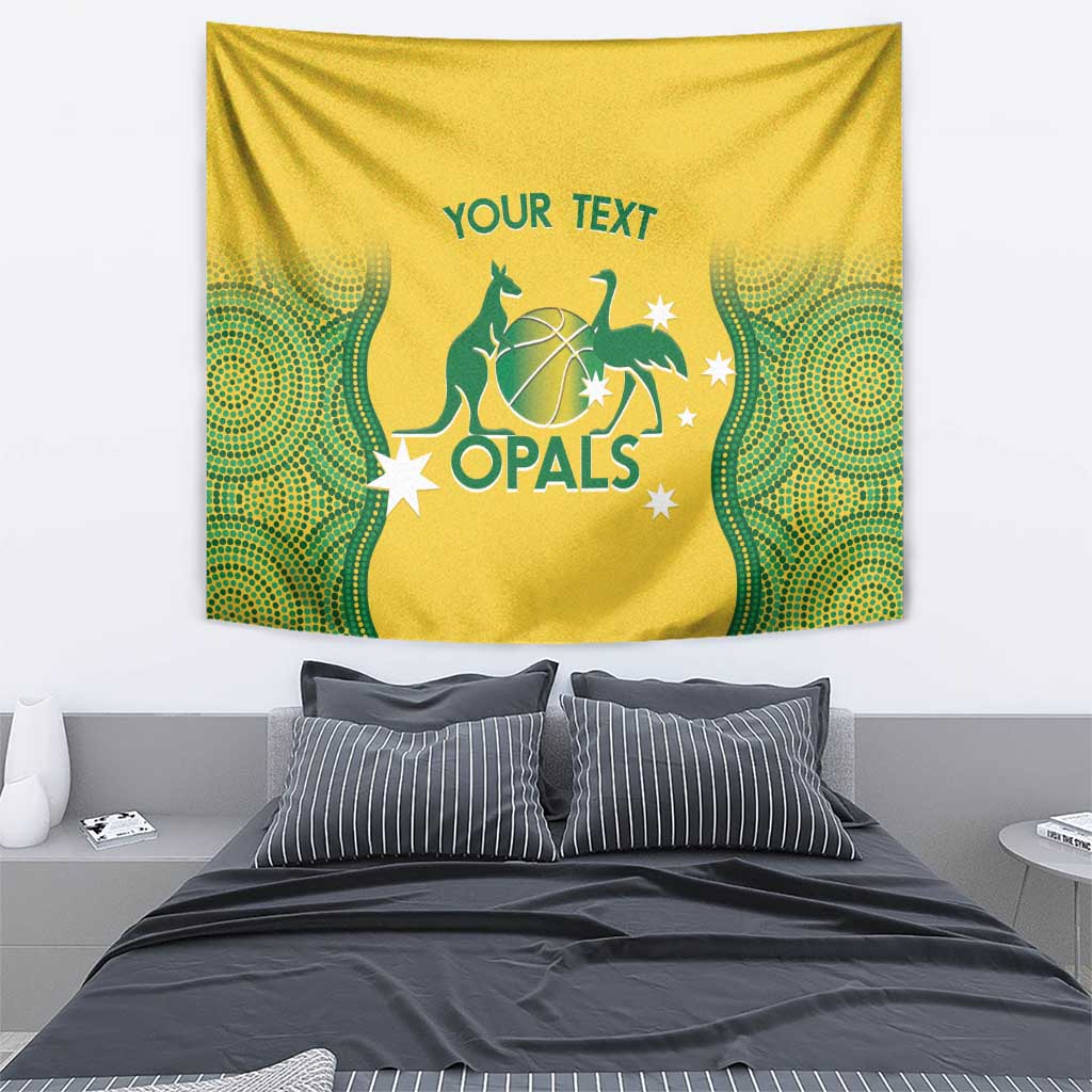 Custom Australia Opals Tapestry Indigenous Art