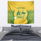 Custom Australia Opals Tapestry Indigenous Art