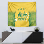 Custom Australia Opals Tapestry Indigenous Art