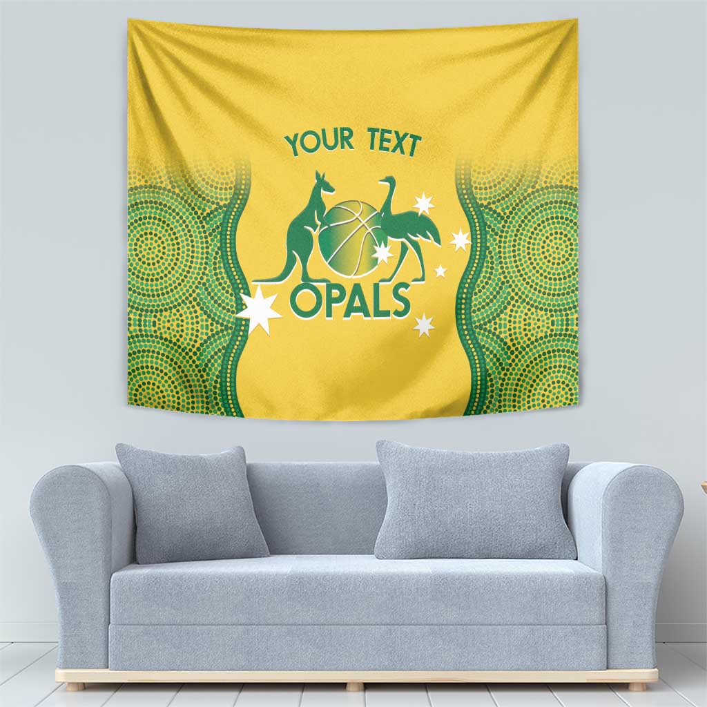 Custom Australia Opals Tapestry Indigenous Art