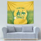 Custom Australia Opals Tapestry Indigenous Art