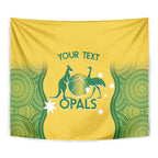 Custom Australia Opals Tapestry Indigenous Art