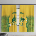 Custom Australia Opals Window Curtain Indigenous Art