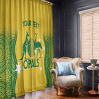 Custom Australia Opals Window Curtain Indigenous Art