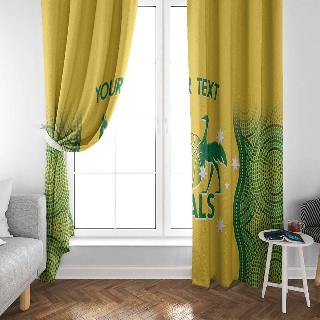 Custom Australia Opals Window Curtain Indigenous Art