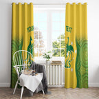 Custom Australia Opals Window Curtain Indigenous Art