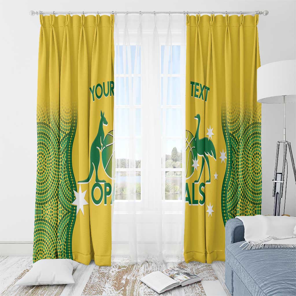 Custom Australia Opals Window Curtain Indigenous Art