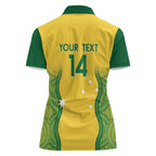 Custom Australia Opals Women Polo Shirt Indigenous Art