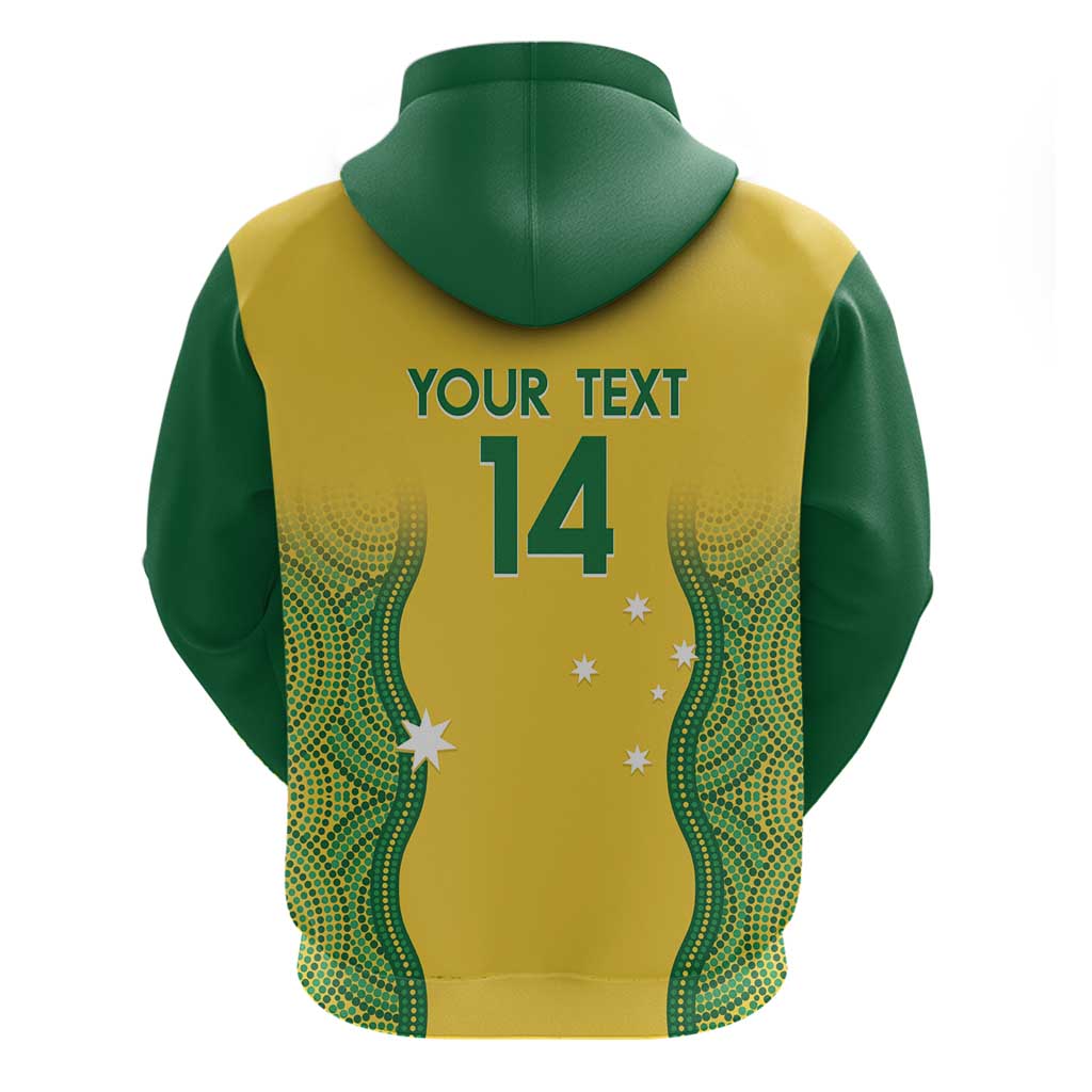 Custom Australia Opals Zip Hoodie Indigenous Art