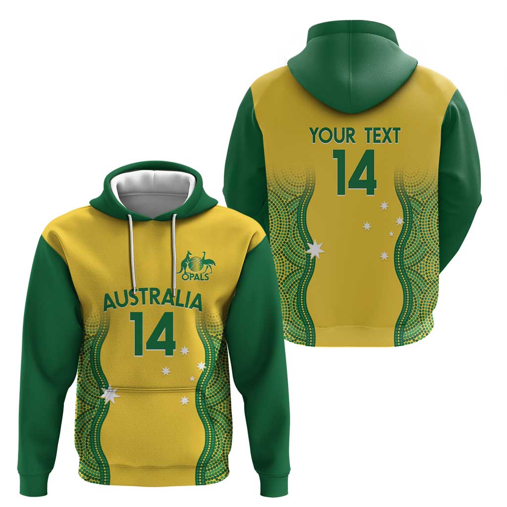 Custom Australia Opals Zip Hoodie Indigenous Art