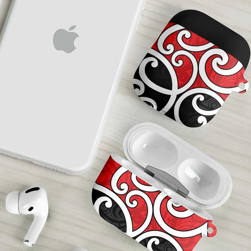 New Zealand AirPods Case Maori Koru Tino Rangatiratanga Color - Aussie Hoodie