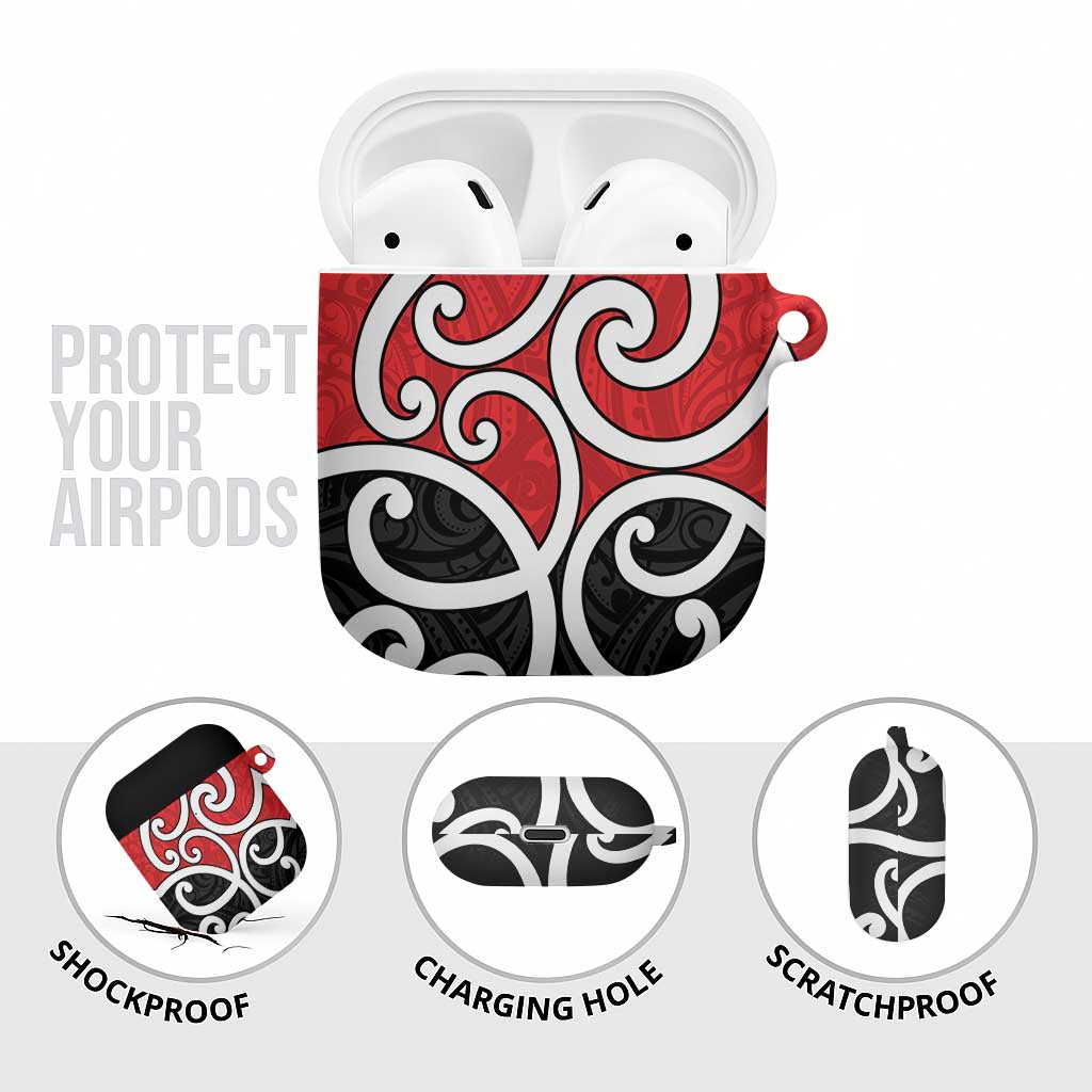 New Zealand AirPods Case Maori Koru Tino Rangatiratanga Color - Aussie Hoodie