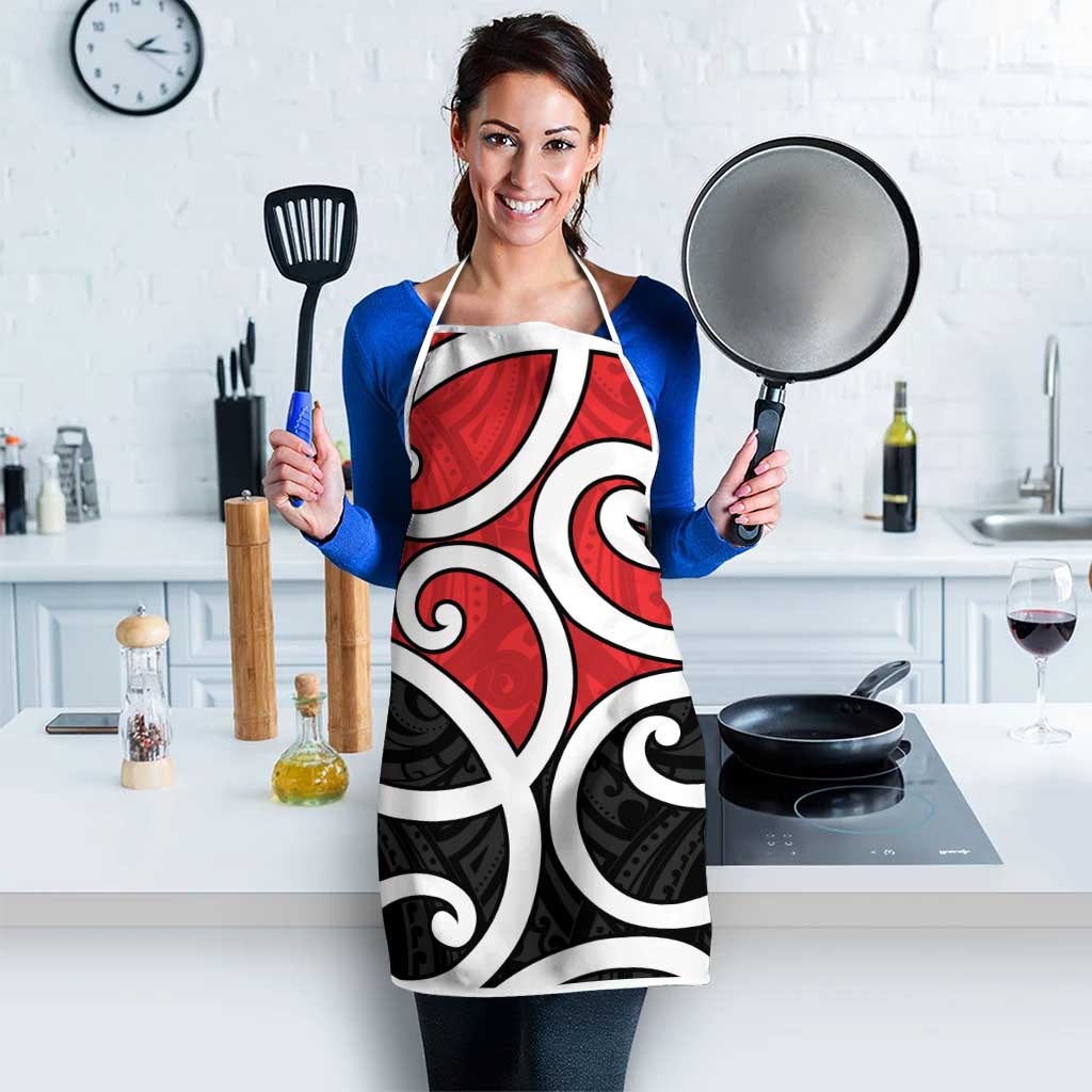 New Zealand Apron Maori Koru Tino Rangatiratanga Color - Aussie Hoodie