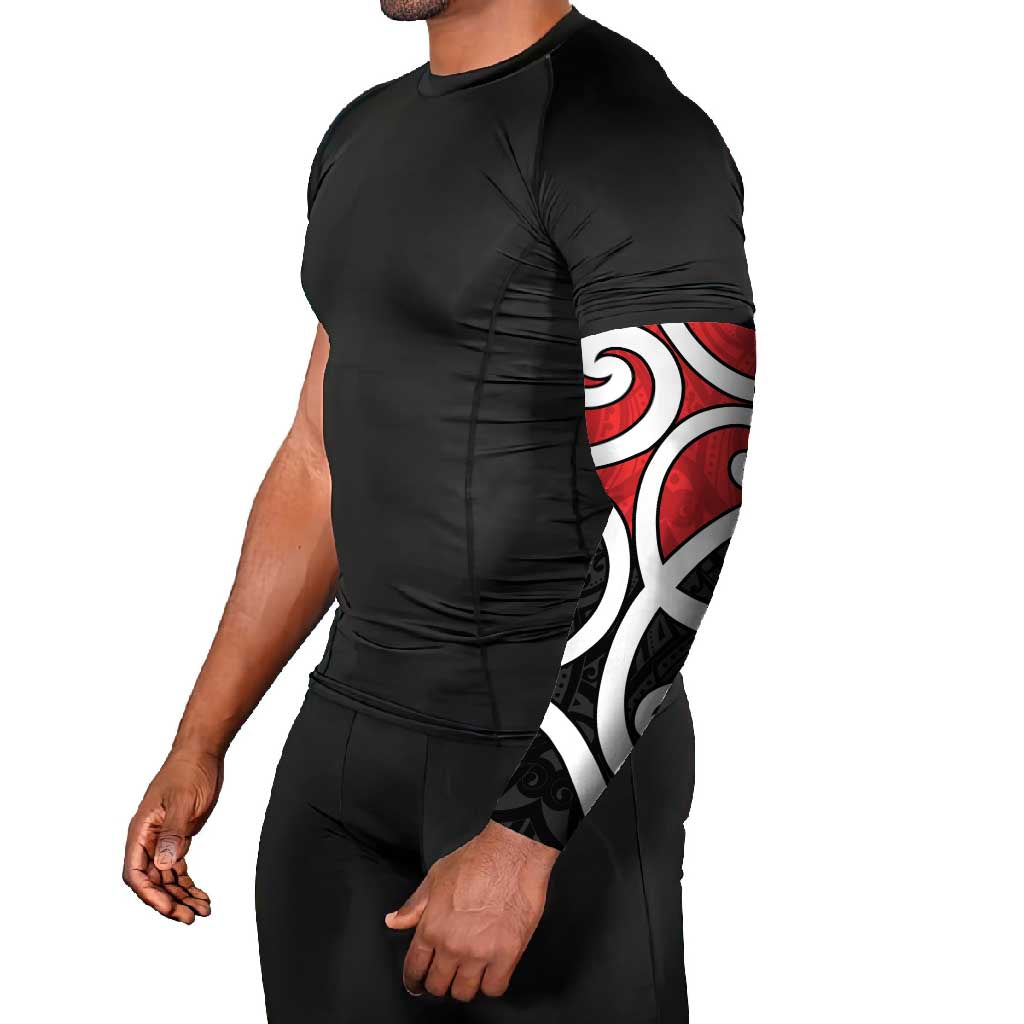 New Zealand Arm Sleeves Maori Koru Tino Rangatiratanga Color - Aussie Hoodie