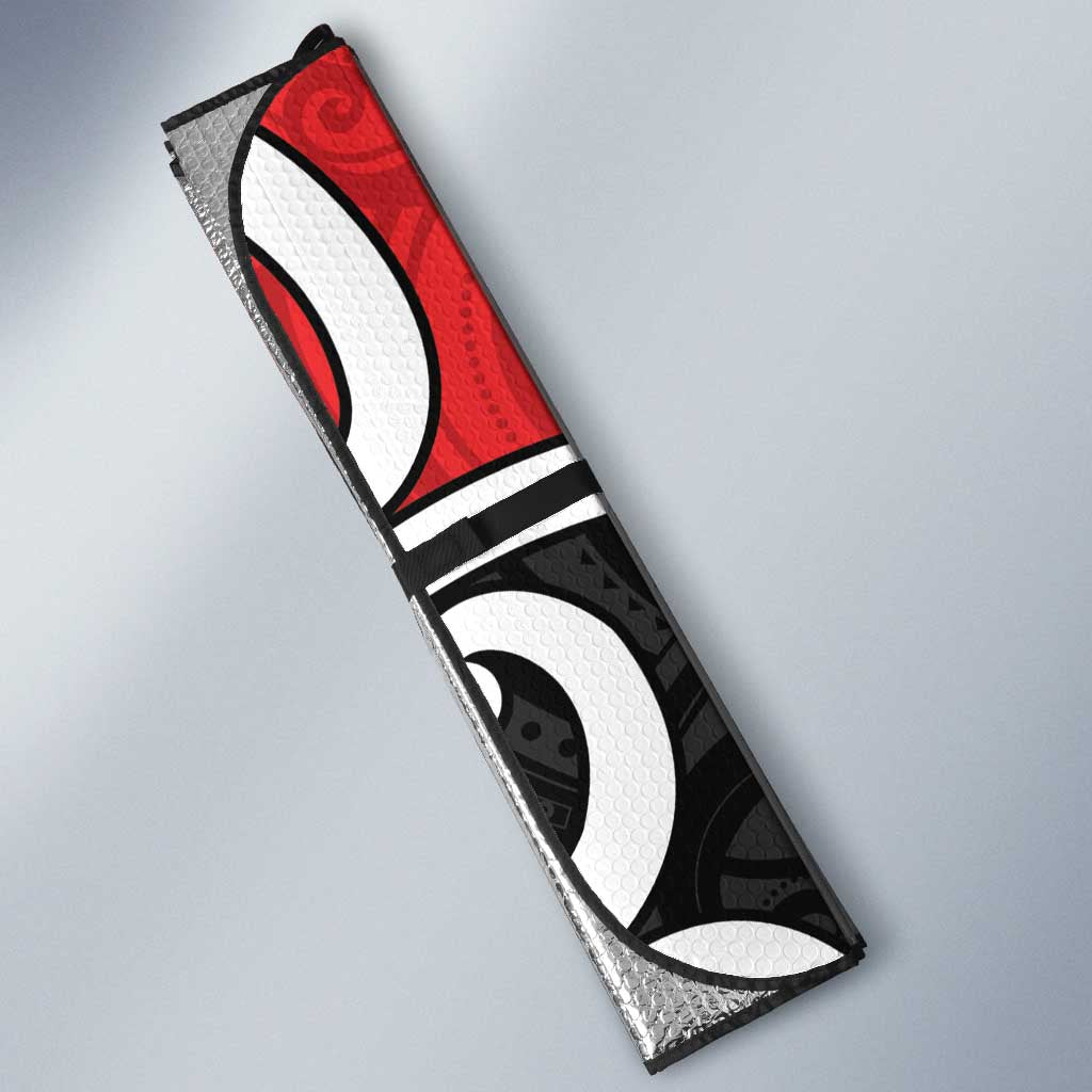 New Zealand Auto Sun Shade Maori Koru Tino Rangatiratanga Color - Aussie Hoodie