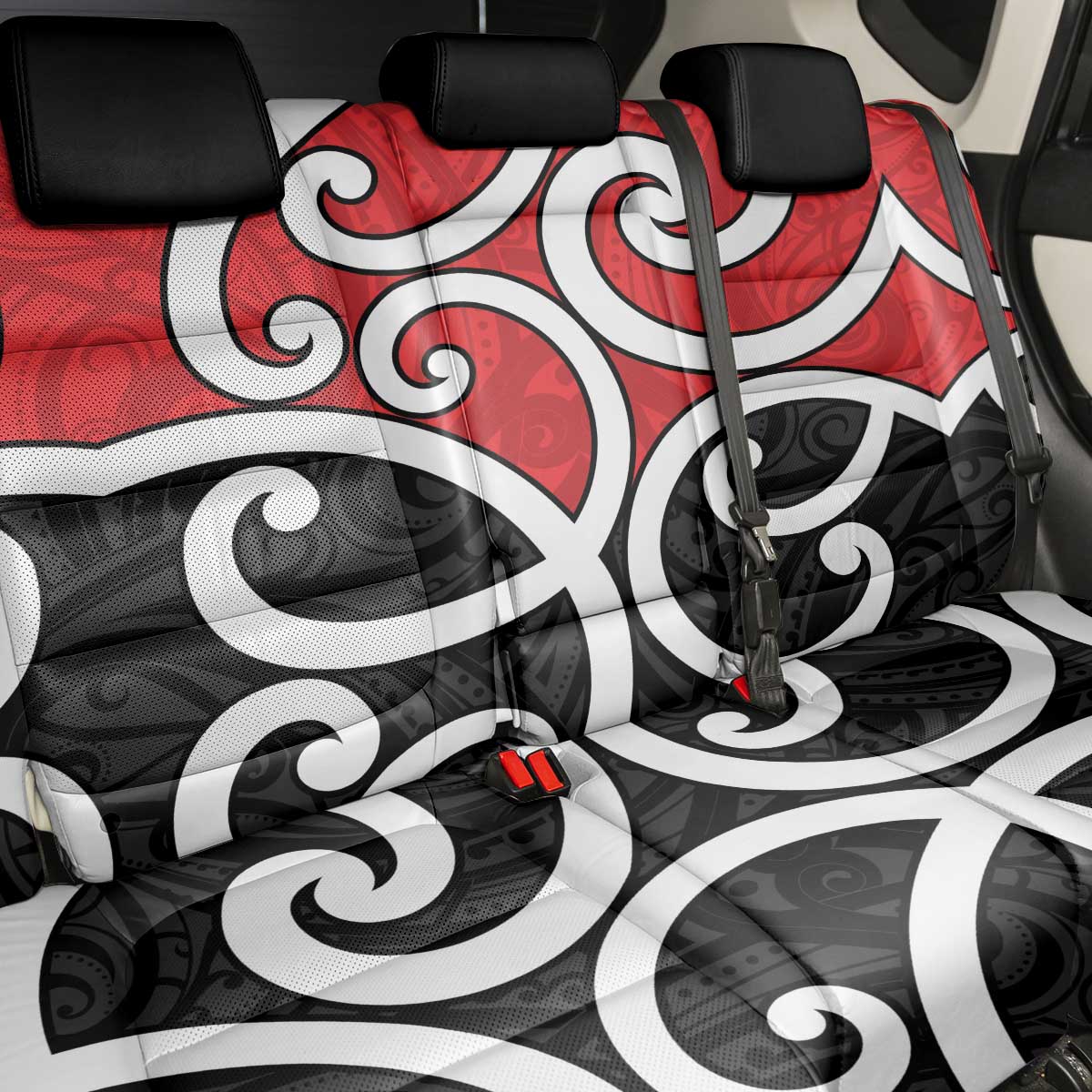 New Zealand Back Car Seat Cover Maori Koru Tino Rangatiratanga Color - Aussie Hoodie