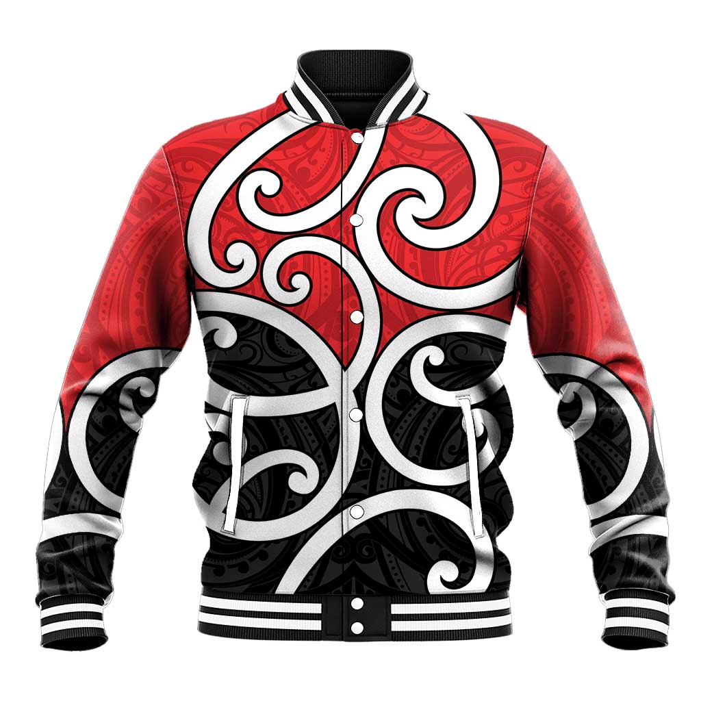New Zealand Baseball Jacket Maori Koru Tino Rangatiratanga Color - Aussie Hoodie