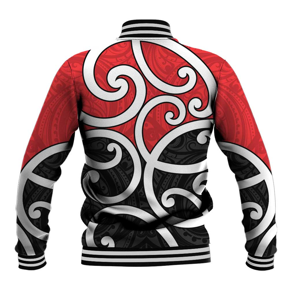 New Zealand Baseball Jacket Maori Koru Tino Rangatiratanga Color - Aussie Hoodie