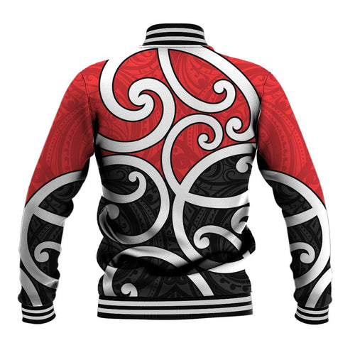 New Zealand Baseball Jacket Maori Koru Tino Rangatiratanga Color - Aussie Hoodie